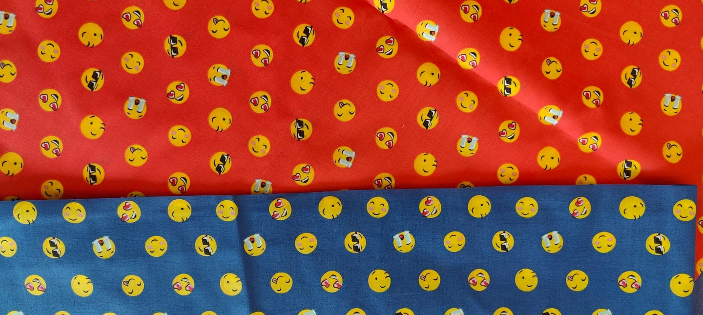 Customer photo review of Fun Faces Polycotton Fabric