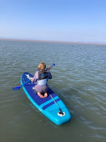 Customer photo review of Aquaplanet PACE 10'6 Inflatable Paddle Board Package - Lagoon