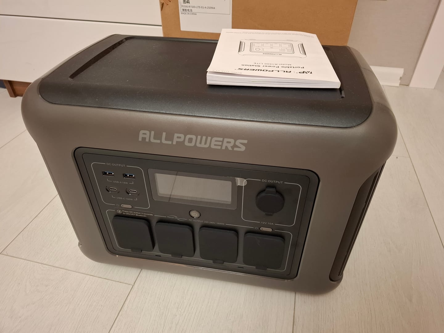 Customer photo review of ALLPOWERS R1500 LITE Portable Power Station 1600W 1056Wh