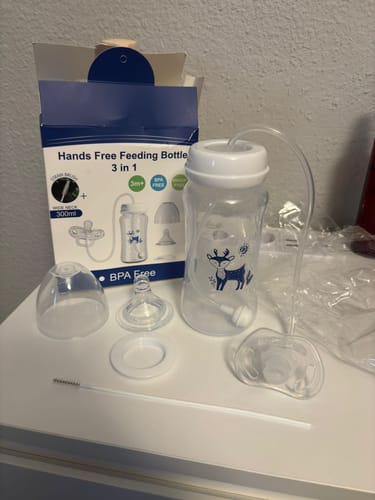Customer photo review of Hands-Free Baby Bottle