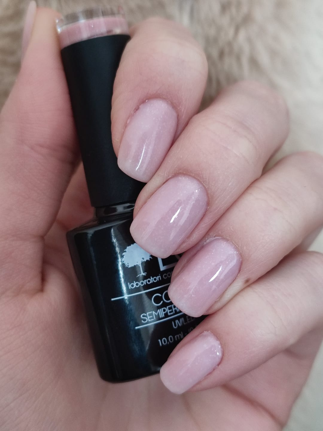 Customer photo review of Smalto Semipermanente LCI -  Sabbia rosata glitter - Rosa