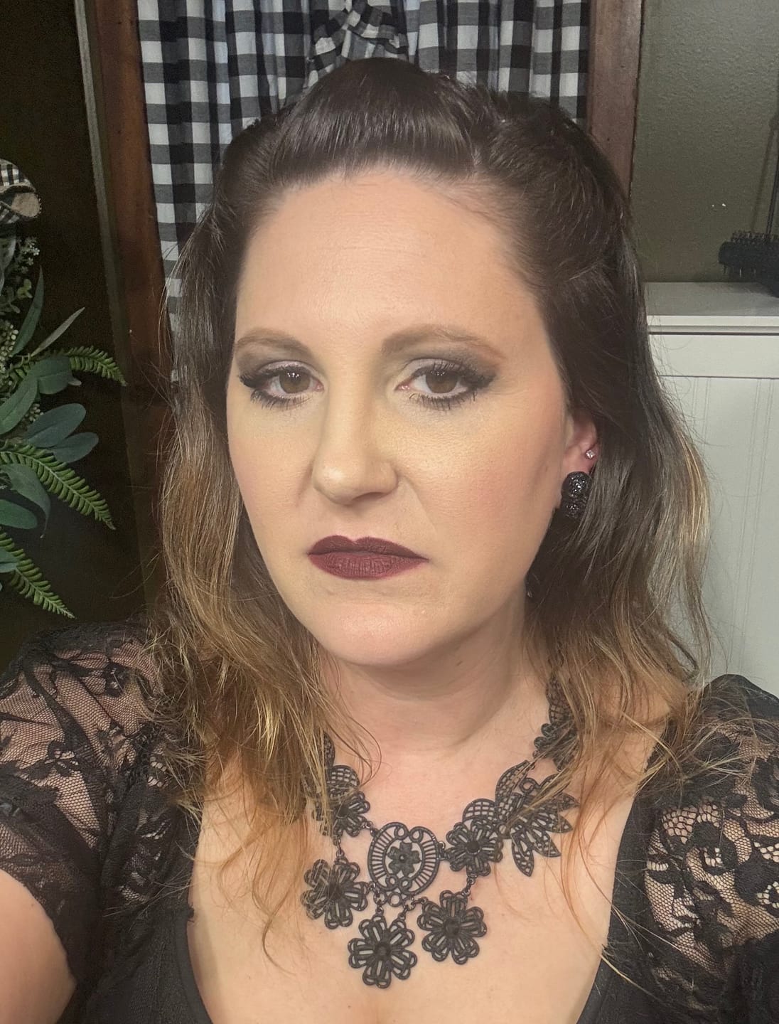 Customer photo review of Evermore Liquid Lipstick: Nocturne