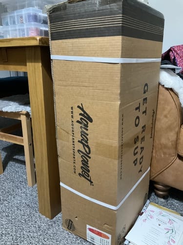 Customer photo review of Aquaplanet ALLROUND TEN 10' Inflatable Paddle Board Package - Azure