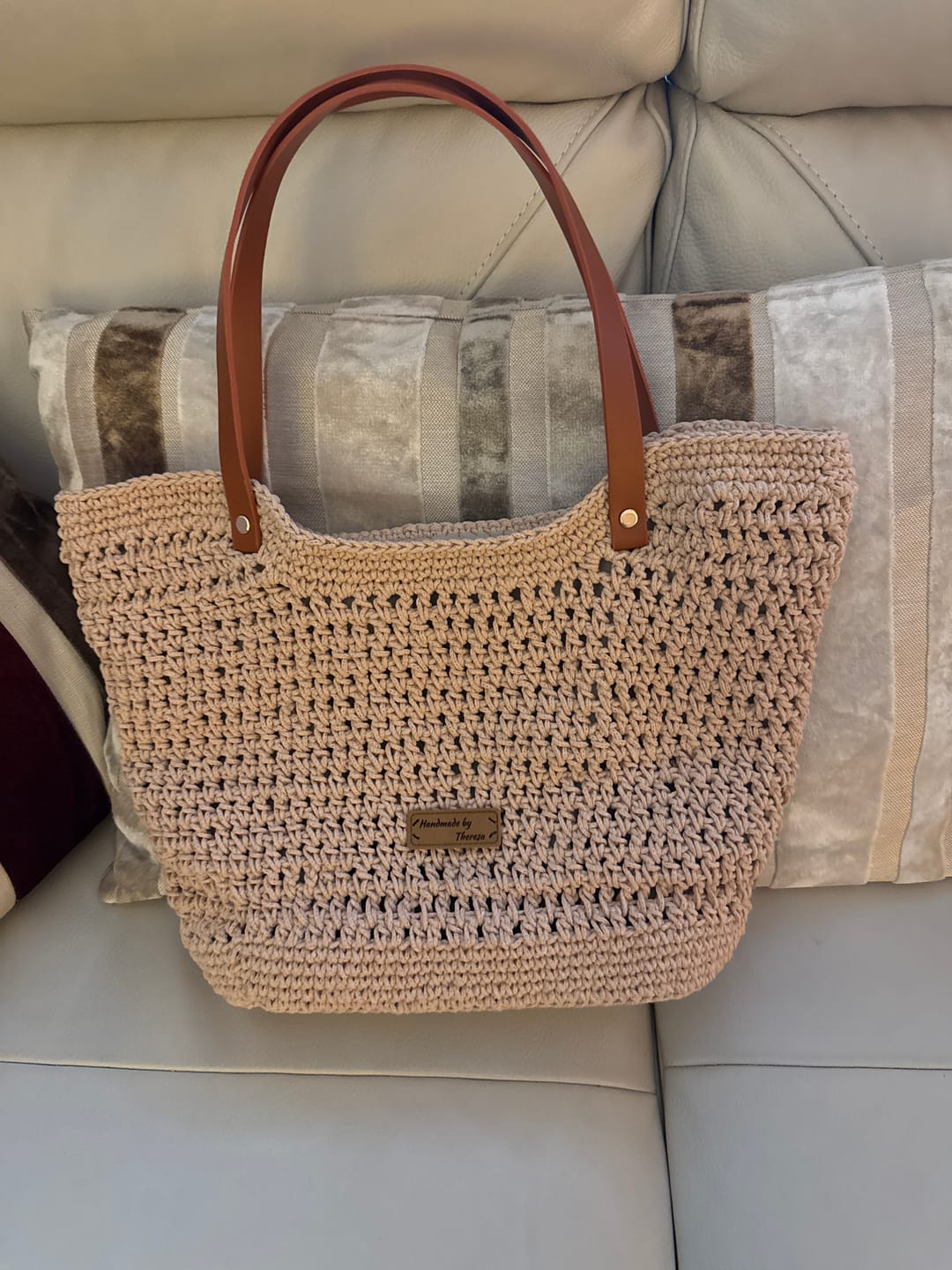 Customer photo review of CrochetPark™ Sunny Beach Tote crochet kit