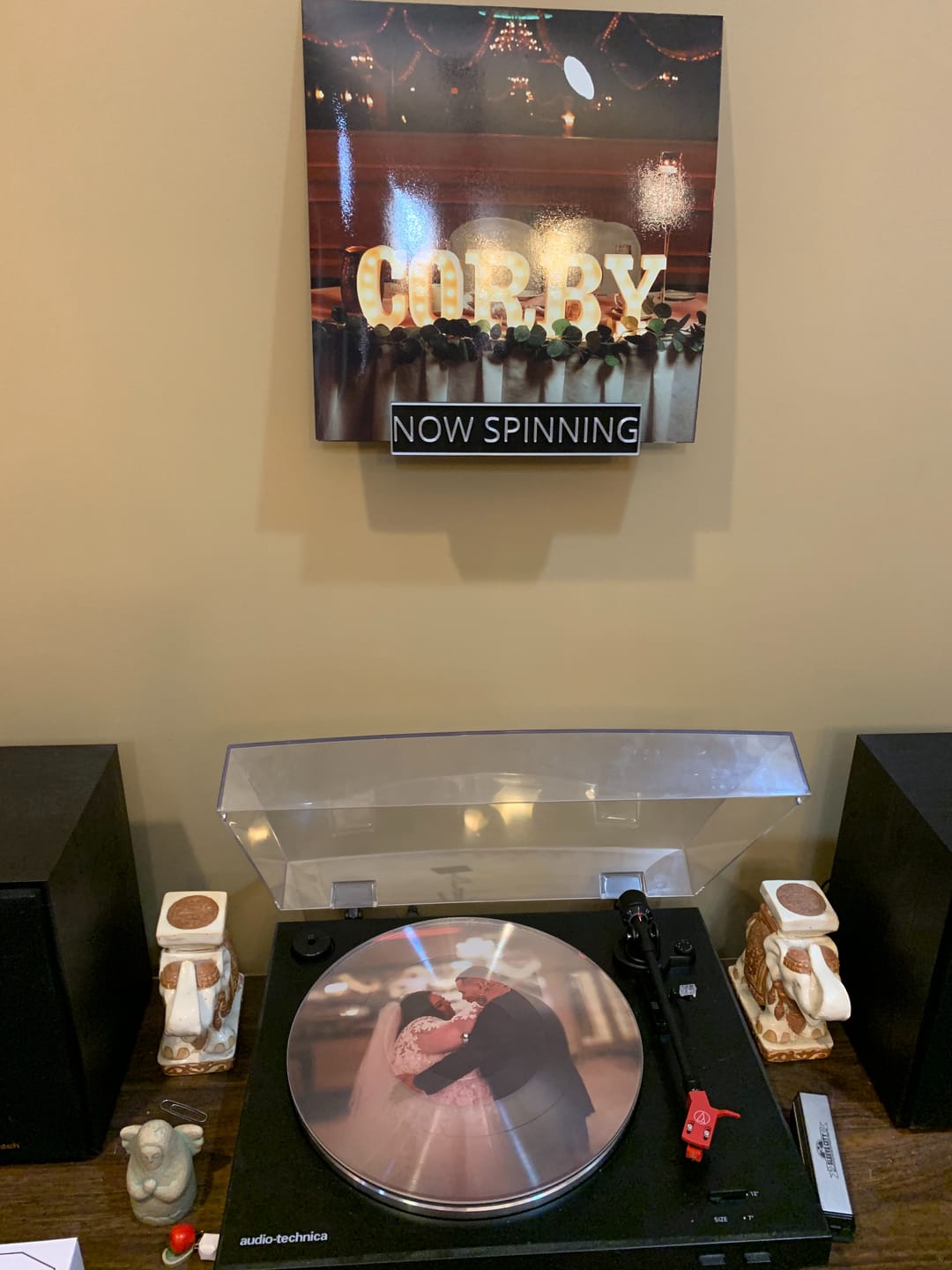 Customer photo review of Custom Vinyl Record (rb)
