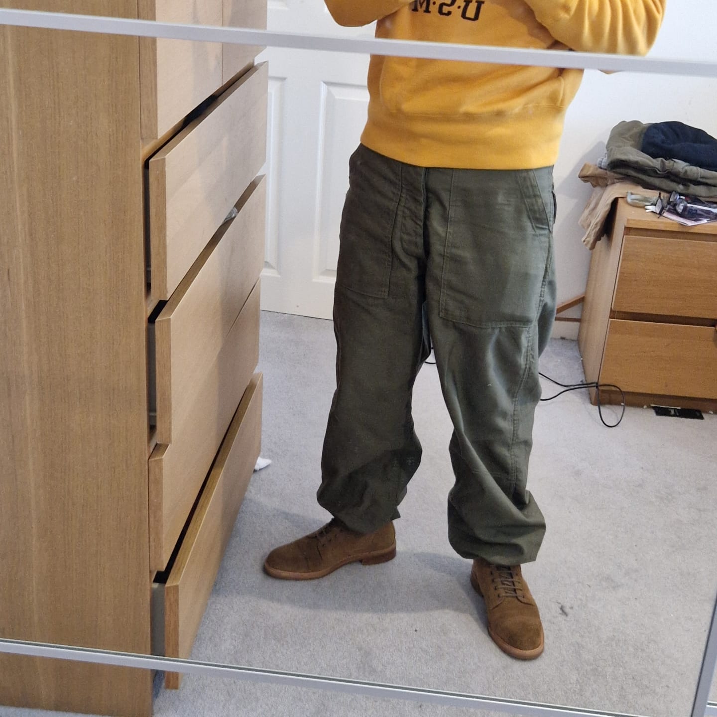 Customer photo review of Vietnam War OG-107 Utility Fatigue Pants