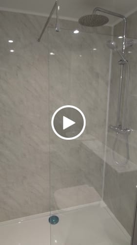 Customer video review of 1500mm x 800mm Walk-In 8mm Enclosure & Stone Shower Tray
