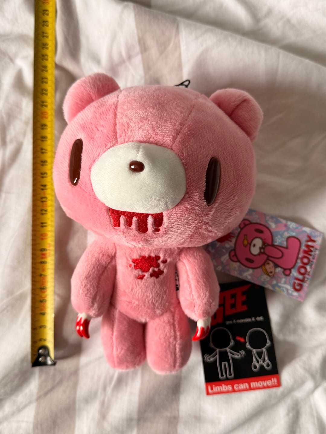 Customer photo review of Poseable Gloomy Bear 8" Plush