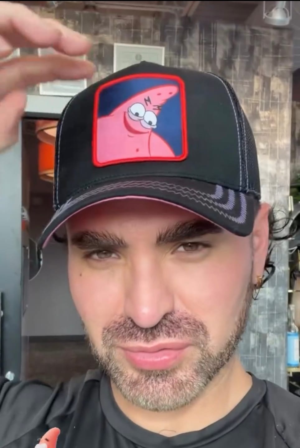 Customer photo review of OVERLORD X SpongeBob: Savage Patrick Trucker Cap