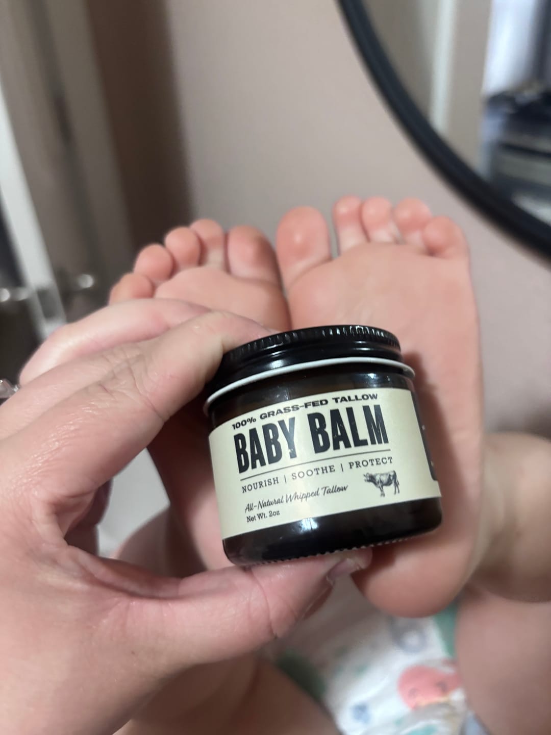 Customer photo review of Whipped Tallow Baby Balm
