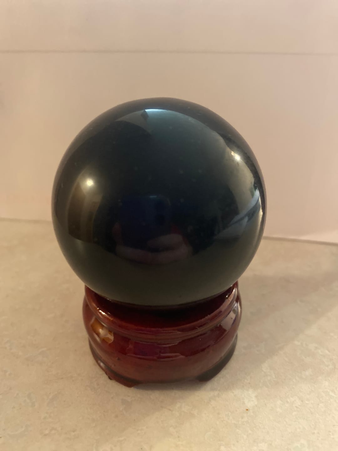 Customer photo review of Obsidian Sphere