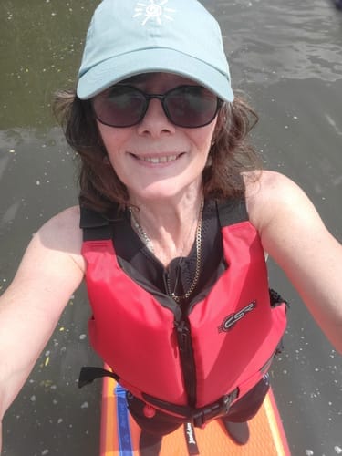 Customer photo review of Aquaplanet ALLROUND TEN 10' Inflatable Paddle Board Package - Azure