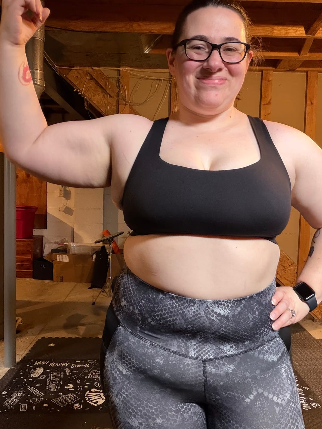 Customer photo review of Vivid Square Neck Sports Bra