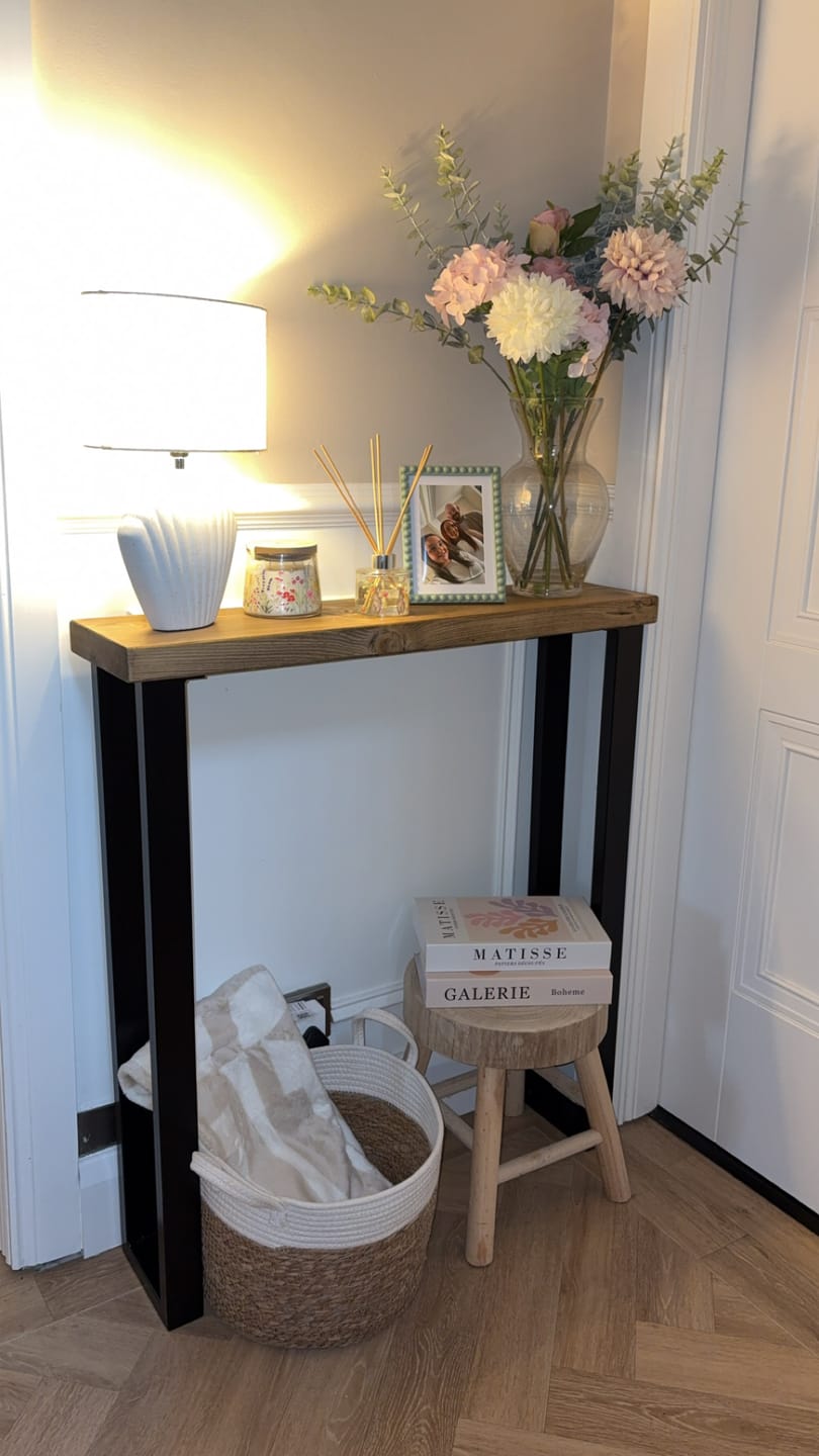 Customer photo review of Rustic Console Table  | 20cm Depth