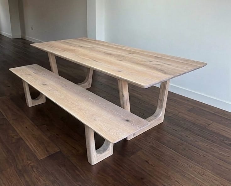 Customer photo review of Lilian Extendable Oak Dining Table