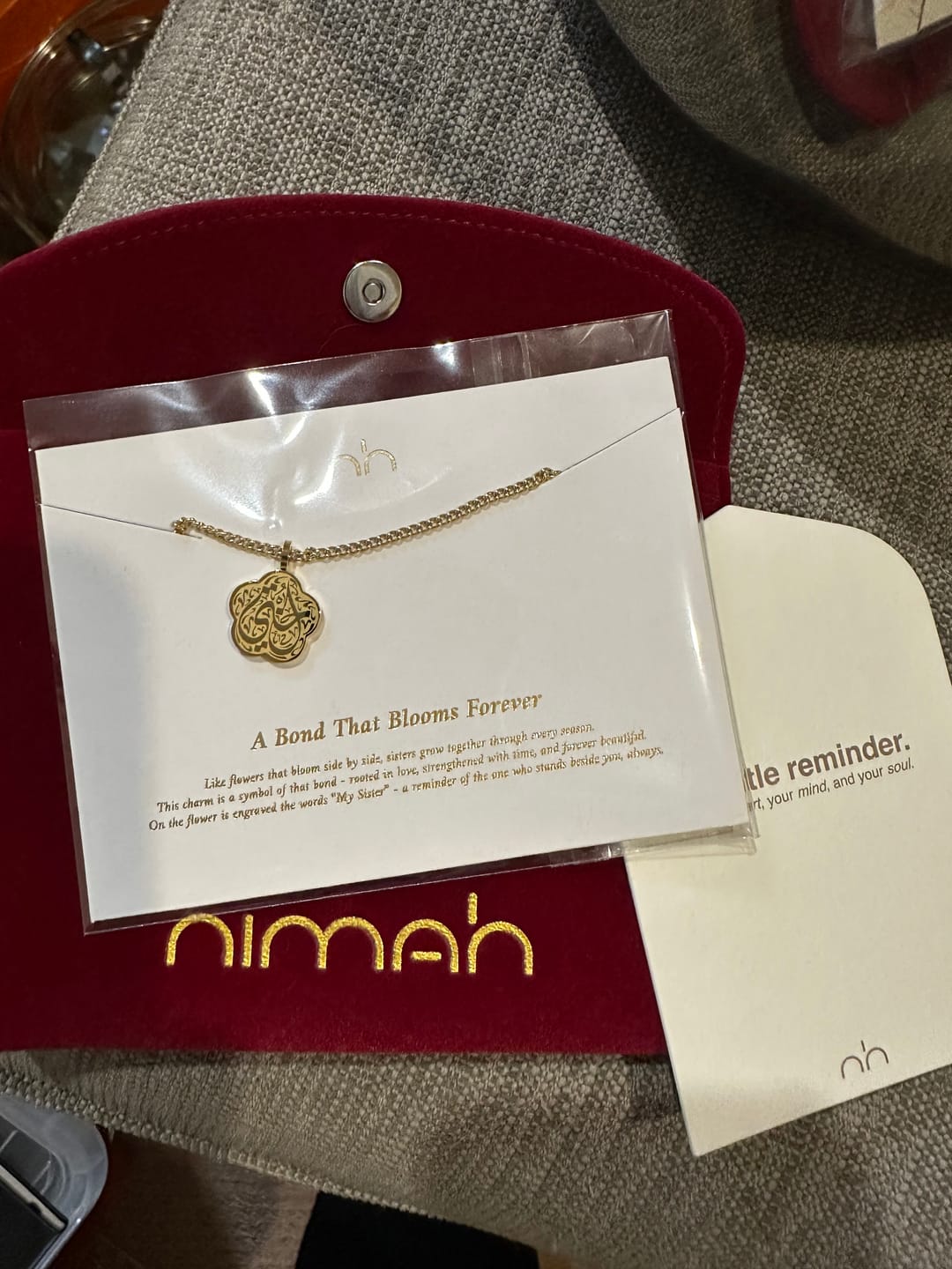 Customer photo review of My Sister Necklace | Ukhti