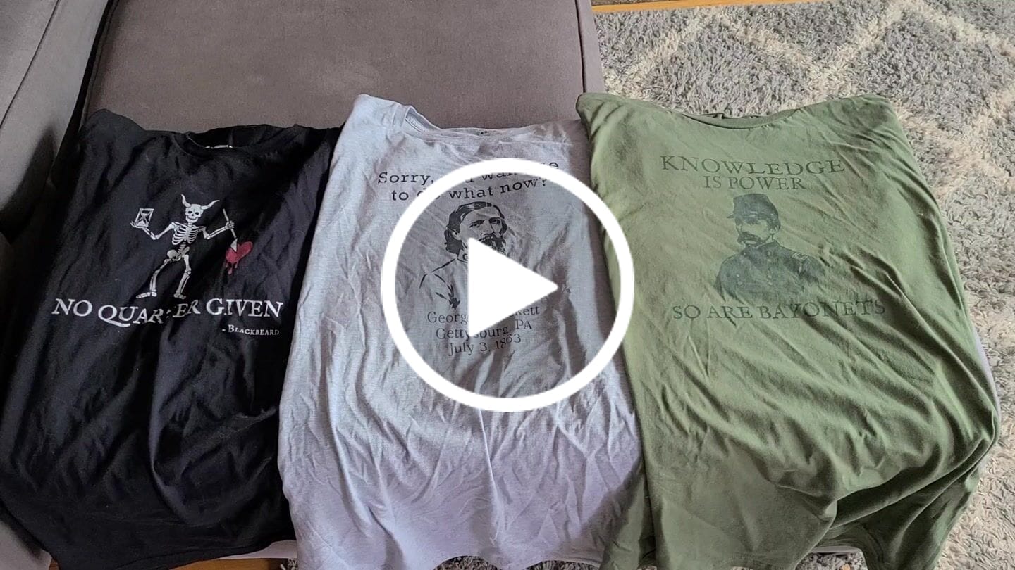 Customer video review of Knowledge Is Power T-shirt