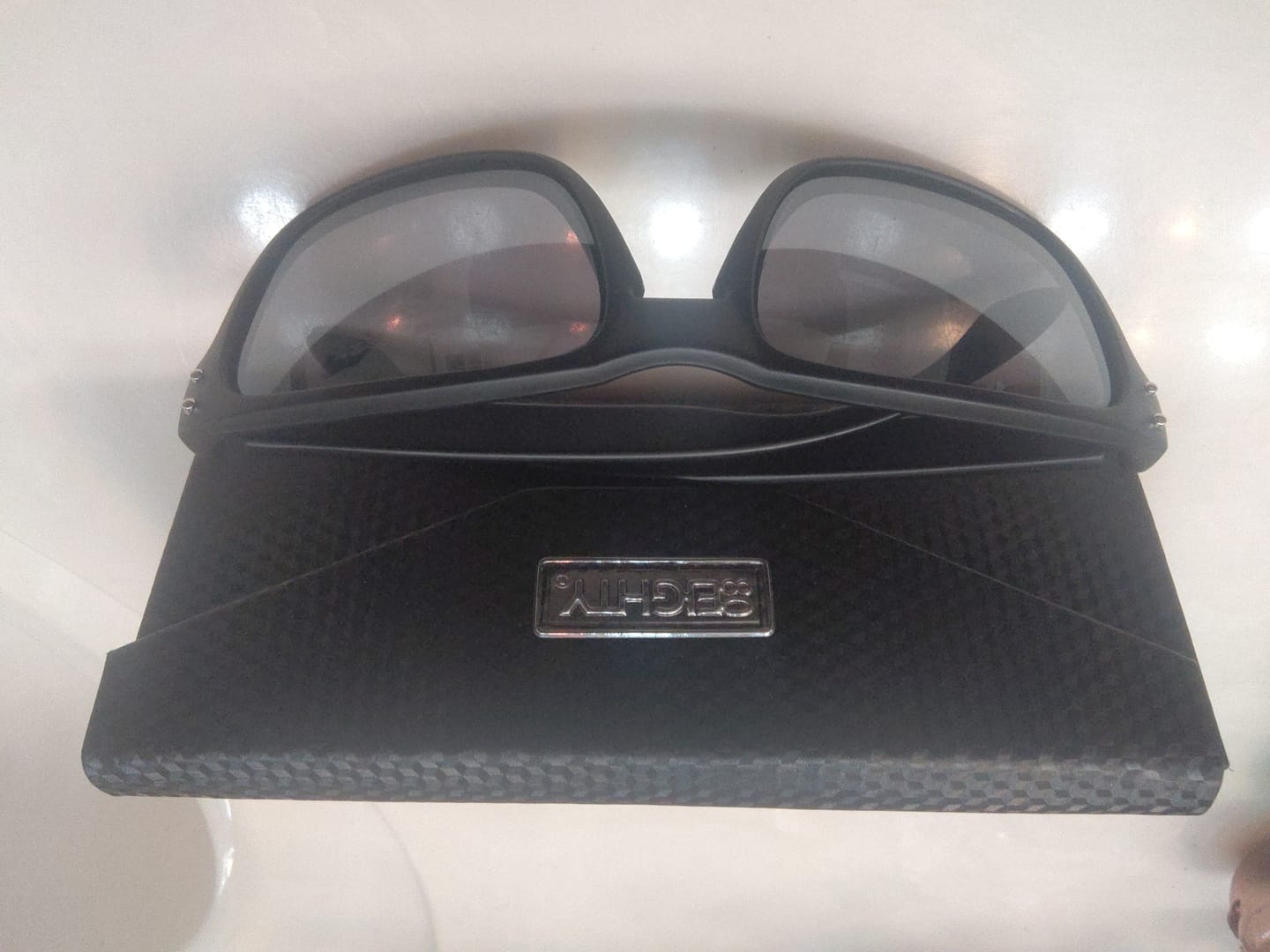 Customer photo review of 80Eighty® Polarized Sunglasses - Black Chrome