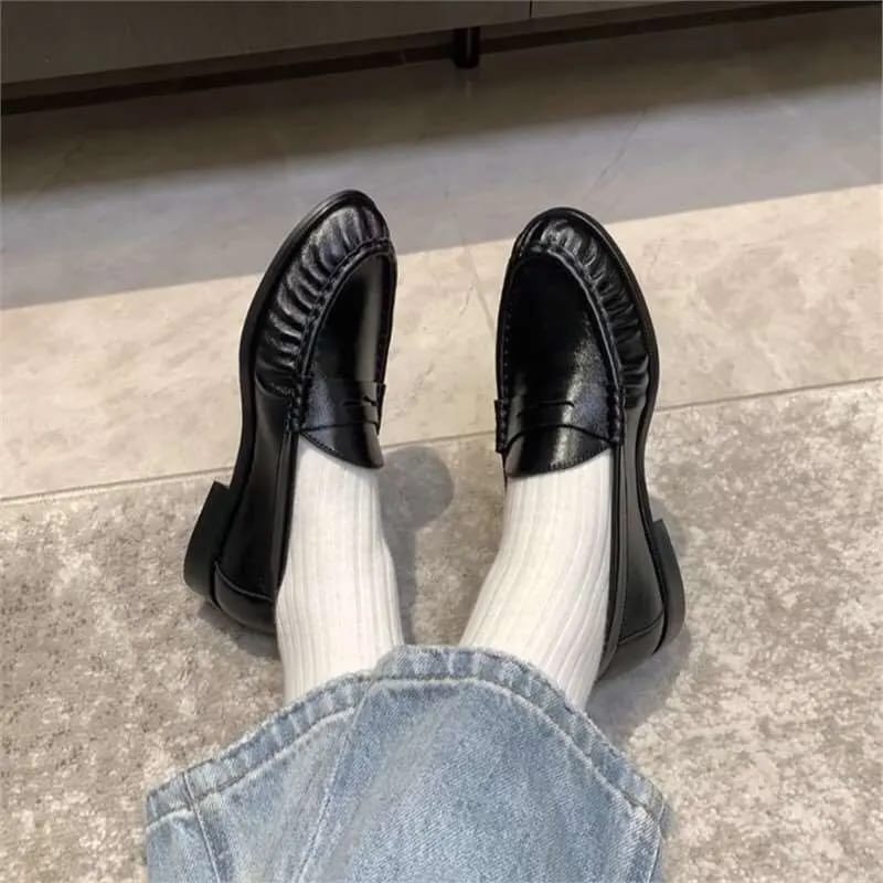 Customer photo review of Fiona Faux Leather Slip-On Loafers