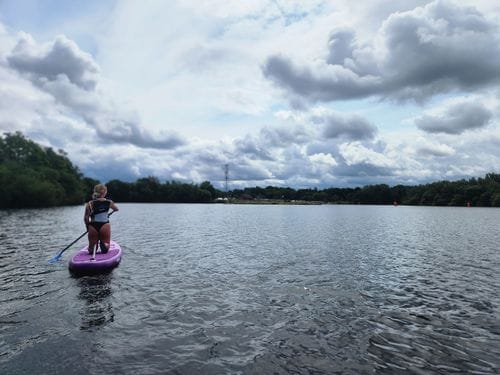 Customer photo review of Aquaplanet ALLROUND TEN 10' Inflatable Paddle Board Package - Kintsugi
