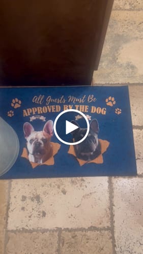 Customer video review of Dog Welcome Mats