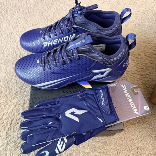 Customer photo review of Phenom Elite Quantum Speed 2.0 Football Cleats - Team Colors
