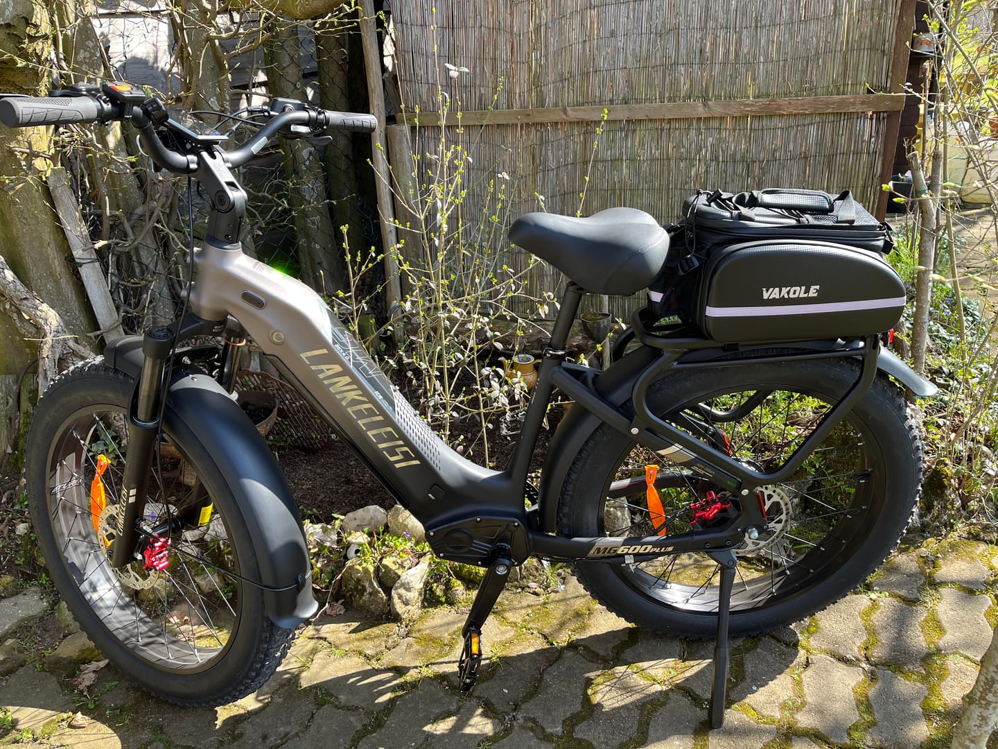 Customer photo review of Vakole Waterproof Bike Rack Bag With Large Capacity (17-35L)