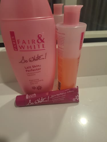 Customer photo review of Fair And White So White Skin Perfector Brightening Cream 50ml / 1.7 fl oz