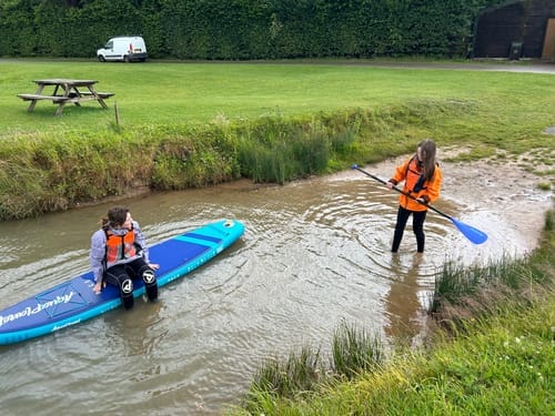 Customer photo review of Aquaplanet PACE 10'6 Inflatable Paddle Board Package - Lagoon