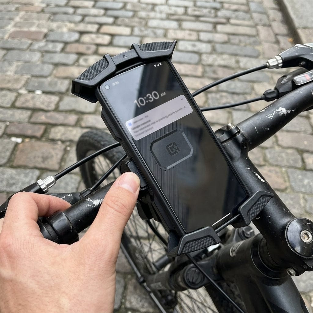 Customer photo review of Velogrip Fahrrad Handyhalterung