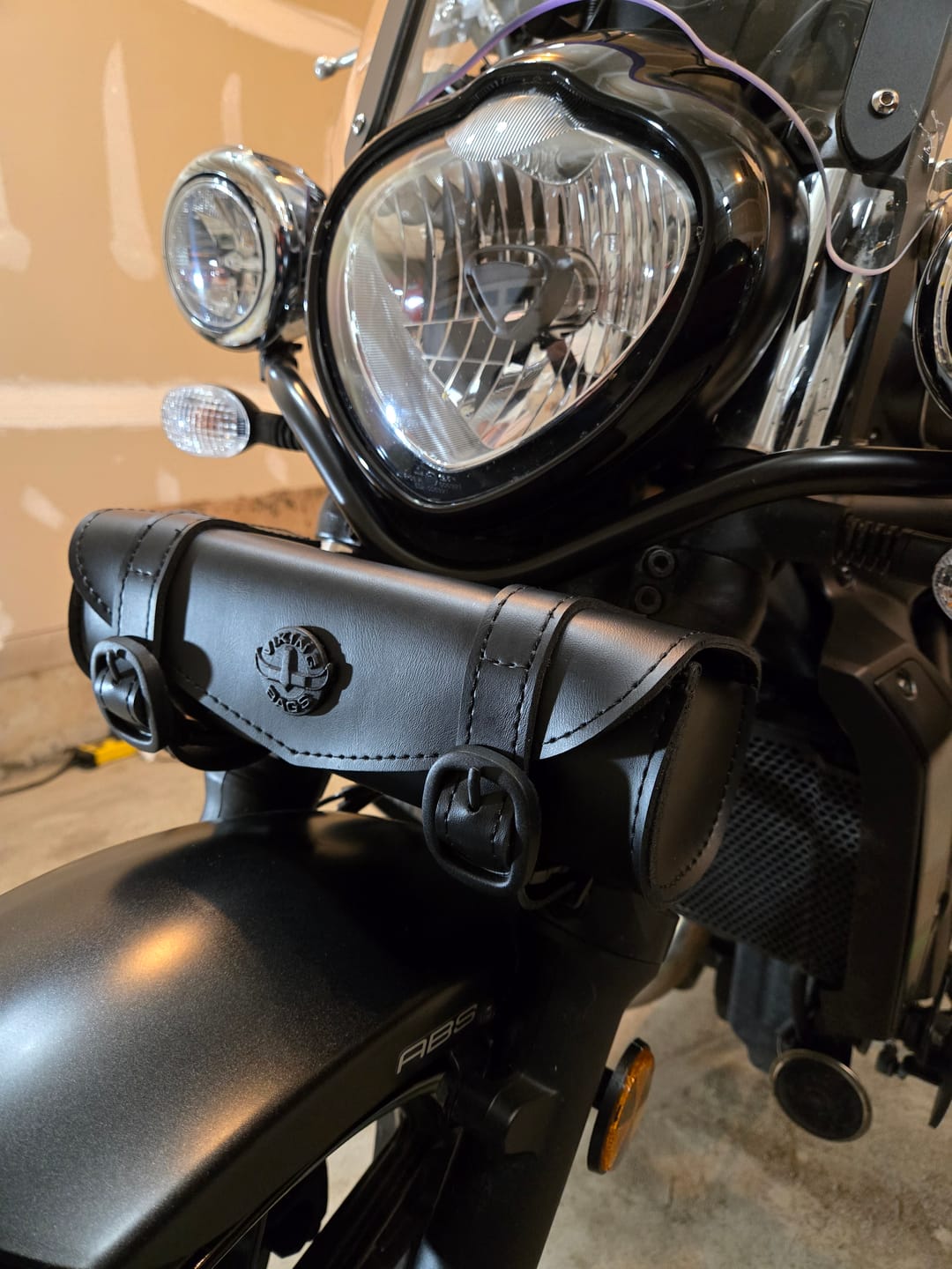 Customer photo review of 1L - Dark Age Plain Leather Motorcycle Tool Bag