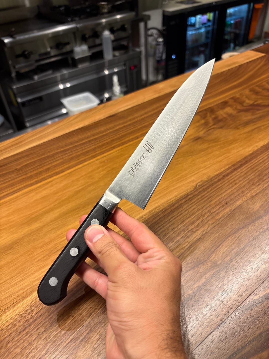Customer photo review of Misono 440 Gyutou 180mm (7.1")