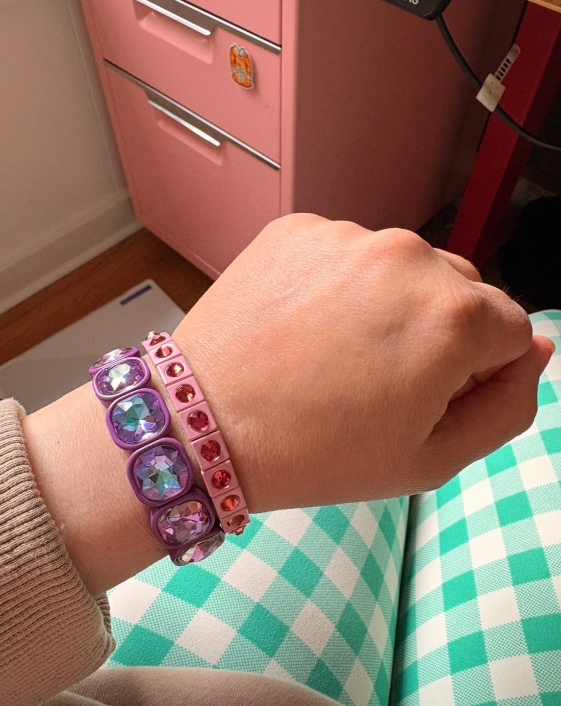 Customer photo review of Gigi Gemstone Bracelet || Choose Color