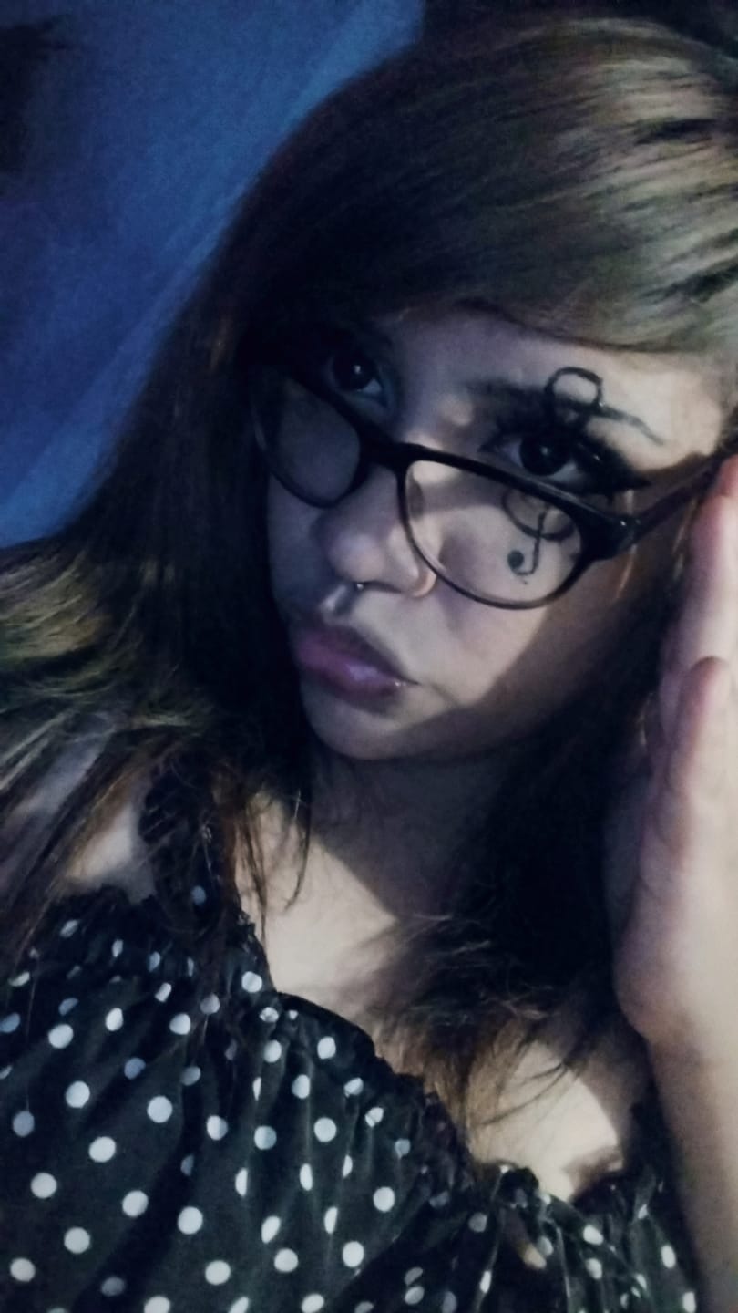 Customer photo review of Halloween black block Prescription Colored Contact Lenses