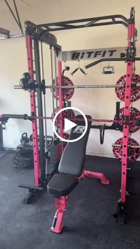 Customer video review of RitFit Pink M1 PRO Multi-Functional Smith Machine Home Gym Package