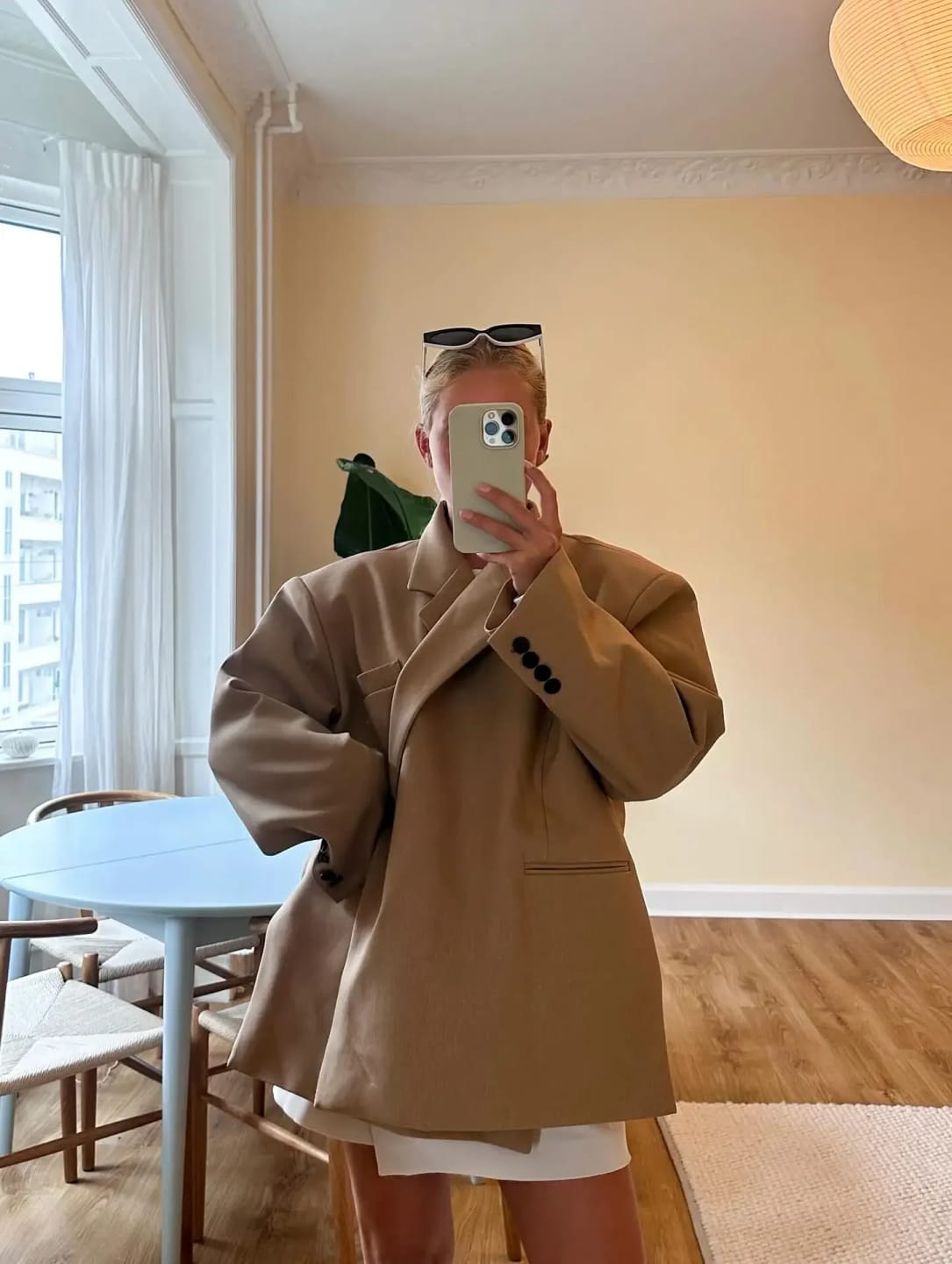 Customer photo review of Brittany One-Button Lapel Blazer