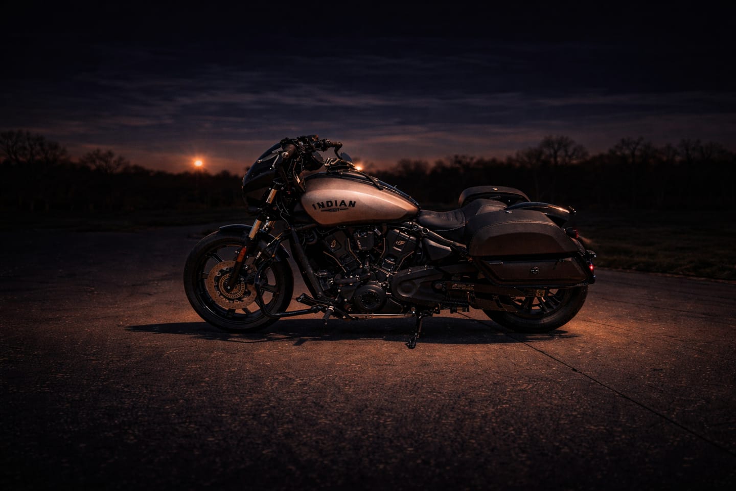 Customer photo review of 28L - Pantheon Quick-Mount Medium 2025+ Indian Sport Scout Motorcycle Saddlebags