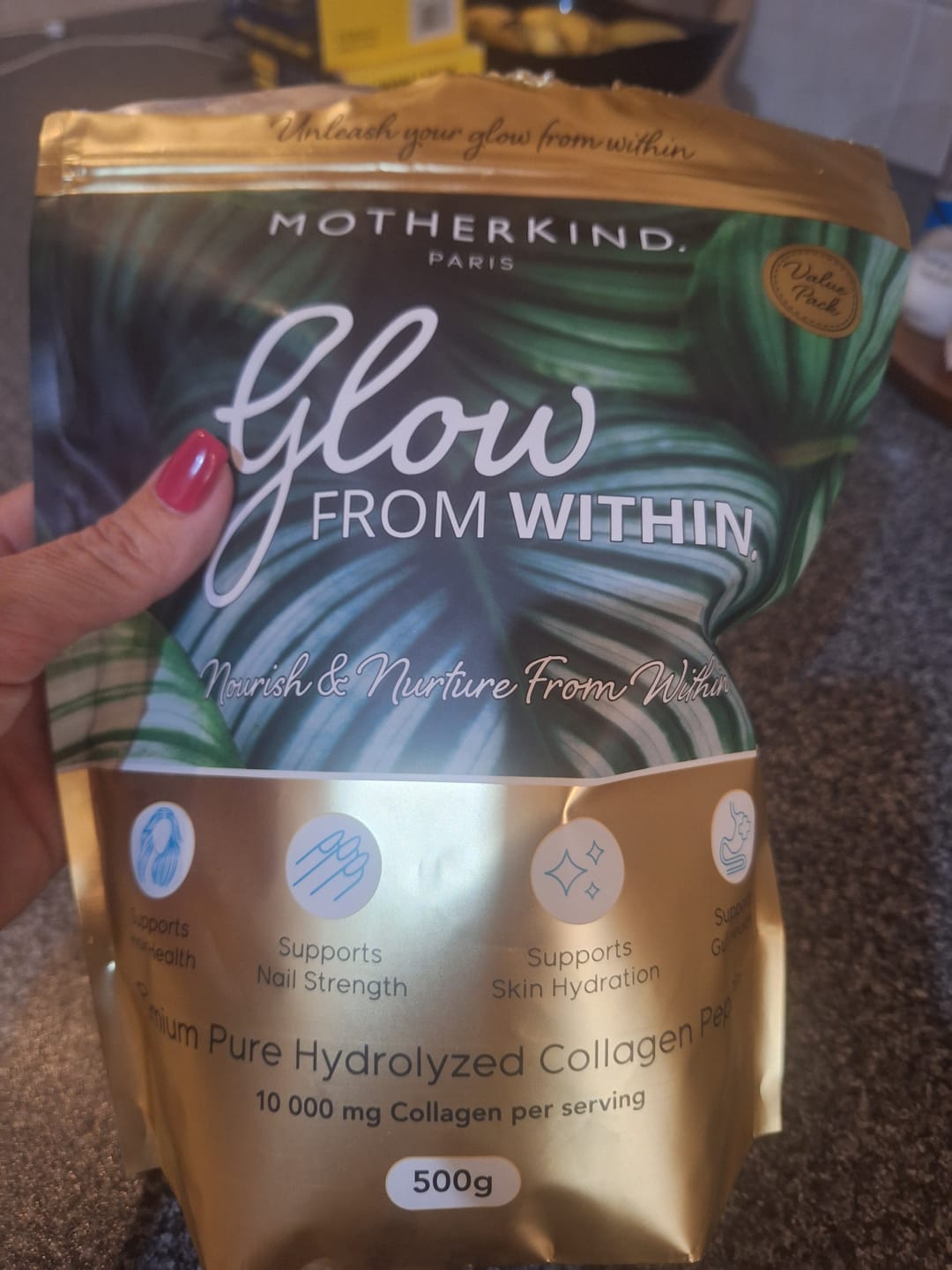 Customer photo review of Glow From Within Collagen - 500g