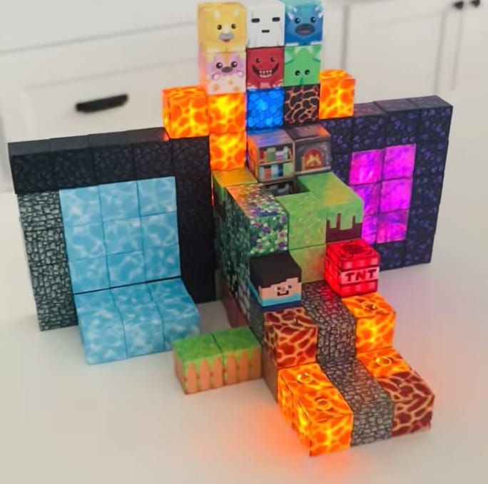 Customer photo review of KidsCraft® Patentierte LED Magnetbausteine