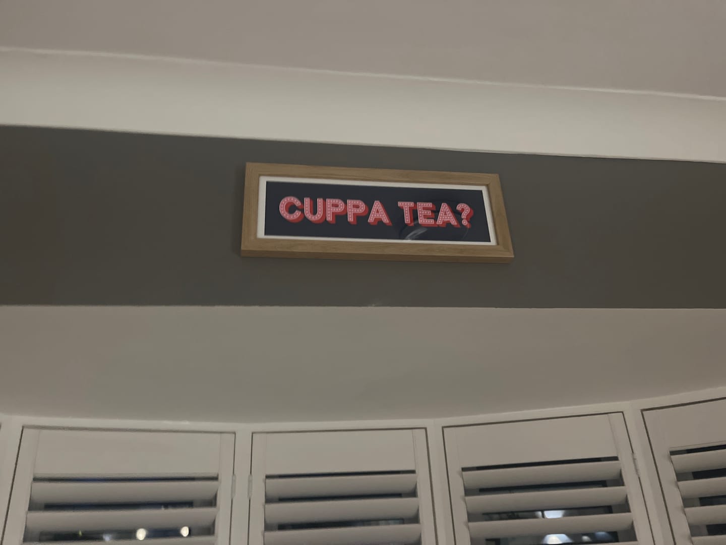Customer photo review of Cuppa Tea Framed Print (New Style)