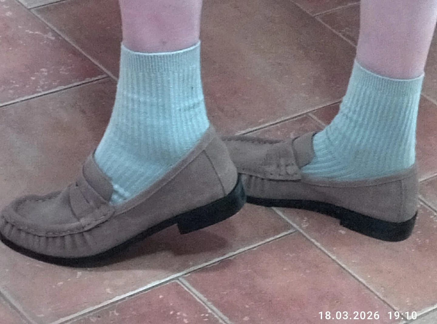 Customer photo review of Fiona Faux Leather Slip-On Loafers