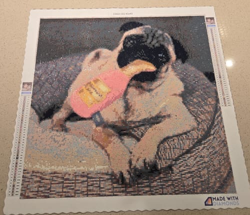 Customer photo review of Custom Diamond Painting Kit