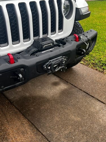 Customer photo review of Jeep Wrangler JK/JL/JT Front Shackle Tab Kit (Rated 10,000-lbs Tensial Strength Tow Point)