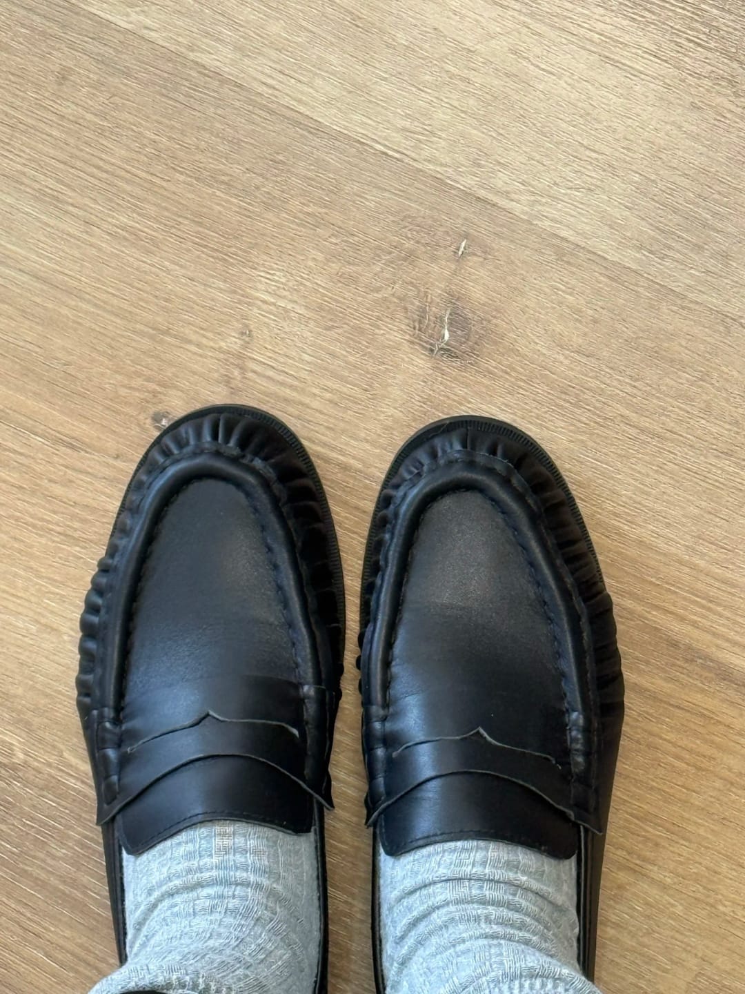 Customer photo review of Fiona Faux Leather Slip-On Loafers