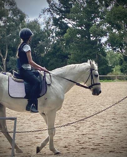 Customer photo review of Ladies & Teen Charli Black Full Gel Seat Tights