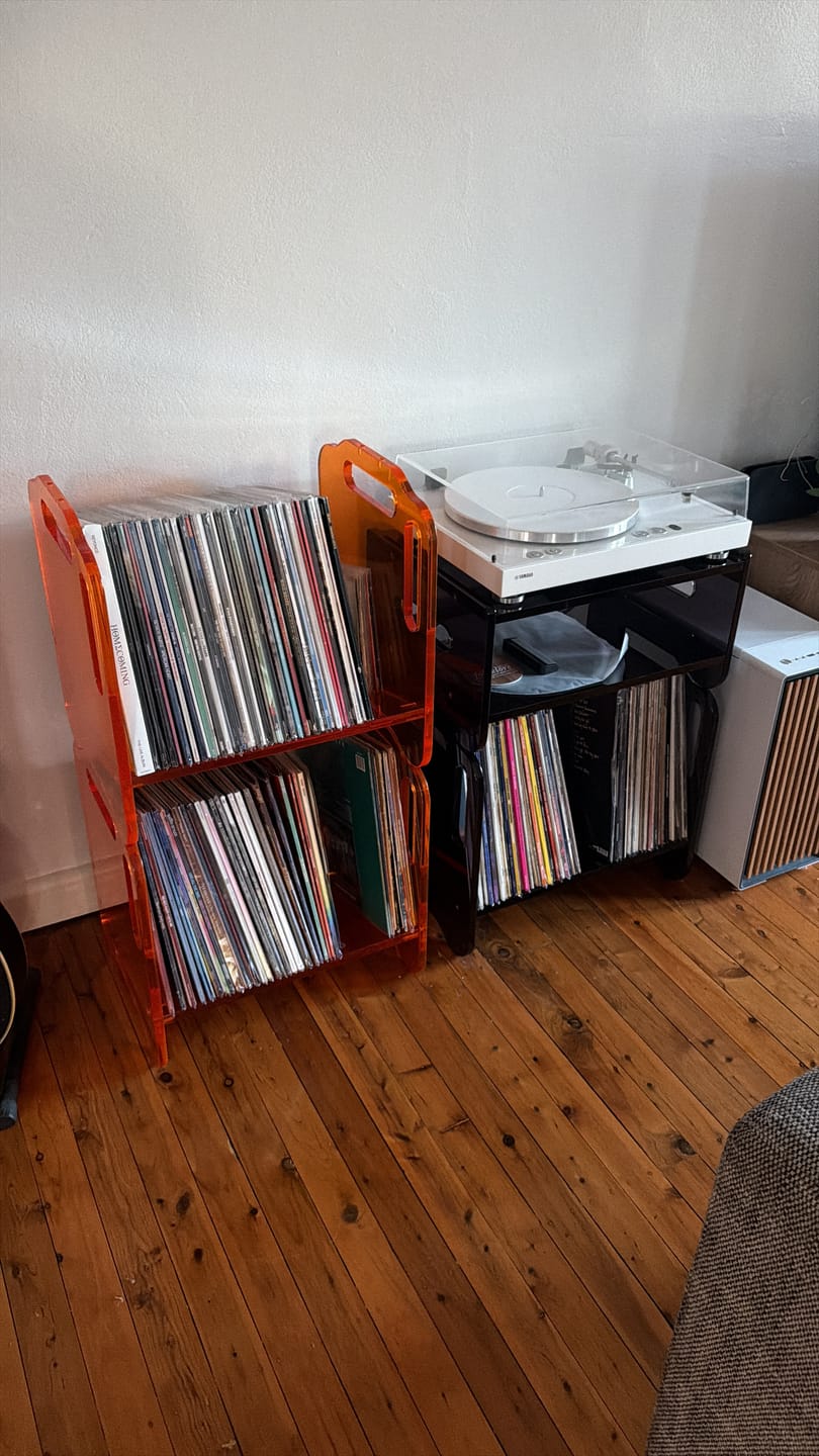 Customer photo review of Prisma 140 - Acrylic Vinyl Record Shelf (Graphite)