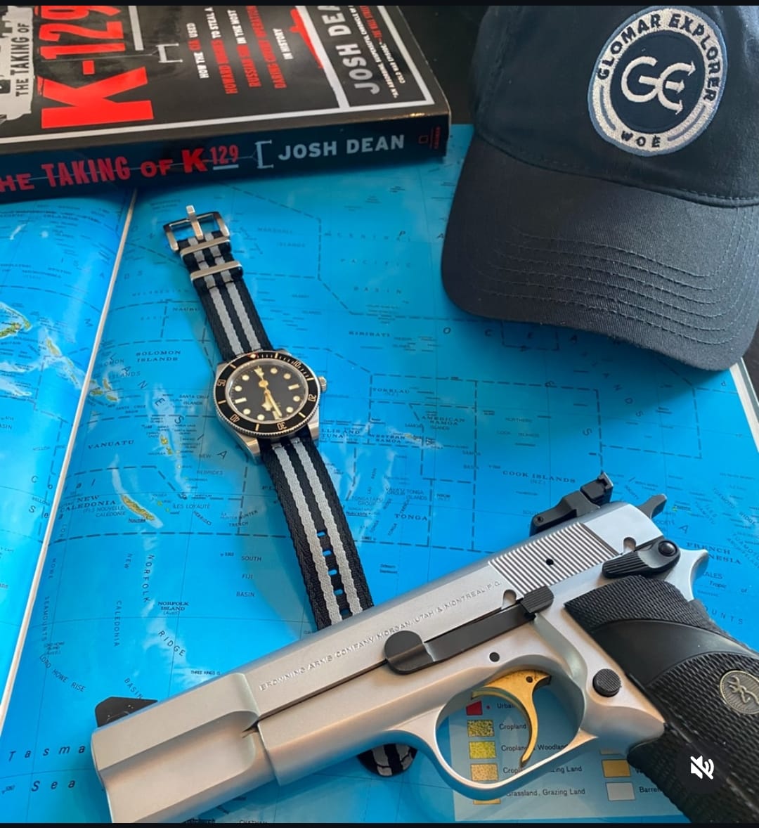 Customer photo review of The Watches of Espionage Dad Hat