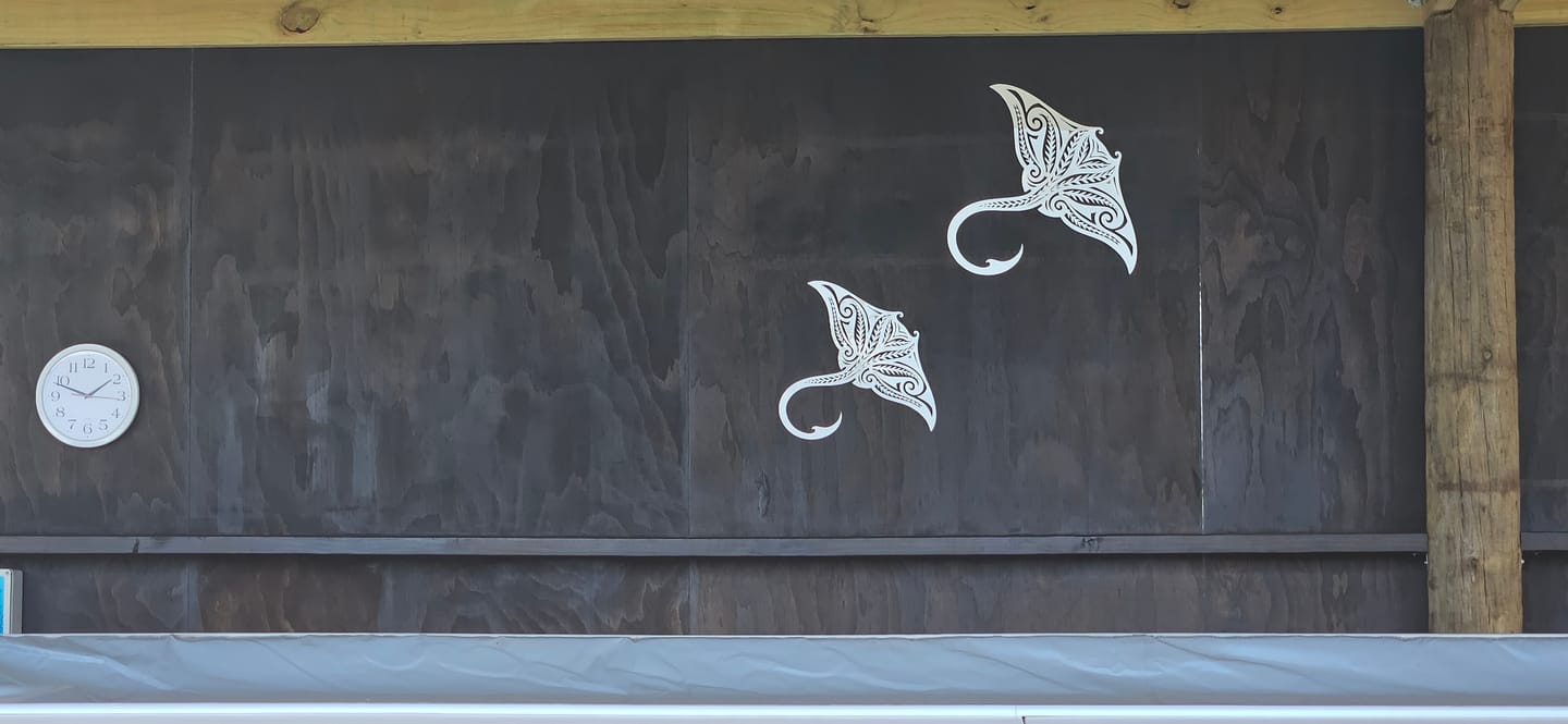 Customer photo review of Koru Manta Ray Wall Art
