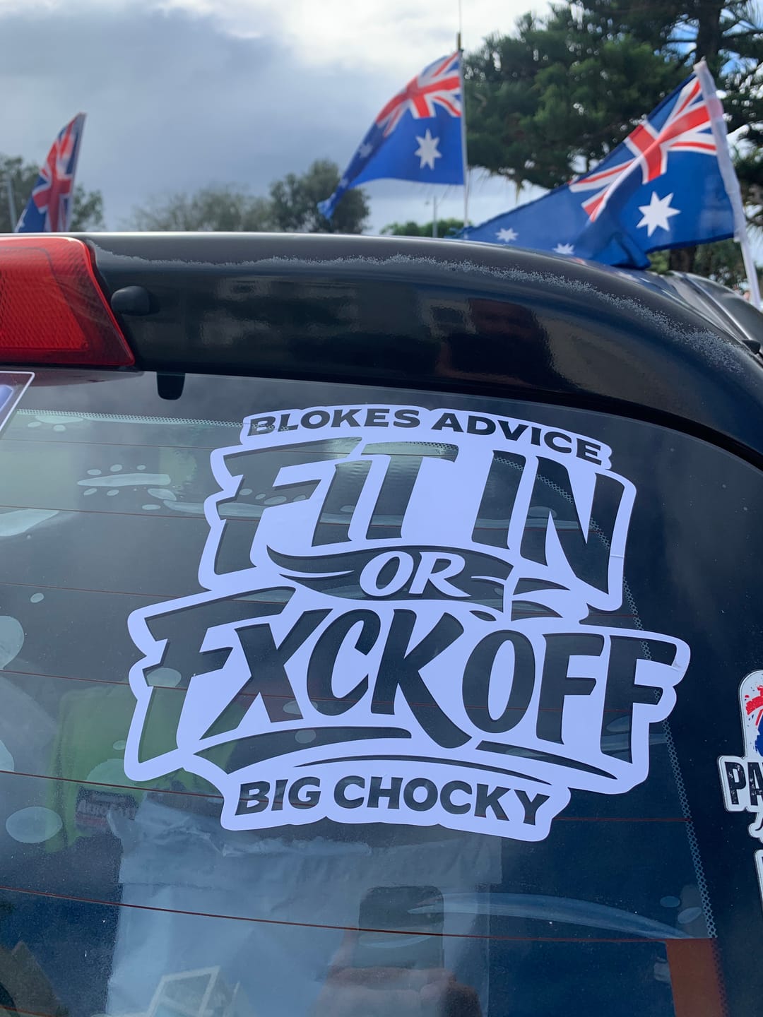 Customer photo review of Big Chocky | Fit In Sticker - 250x215mm