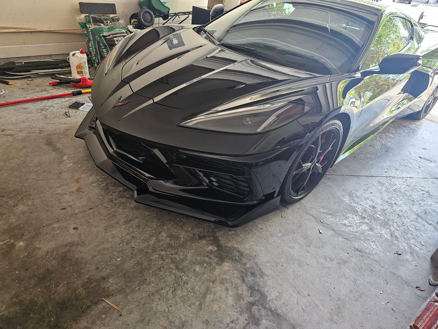 Customer photo review of Corvette C8 Stingray Front Splitter [5-Piece Extended Version]